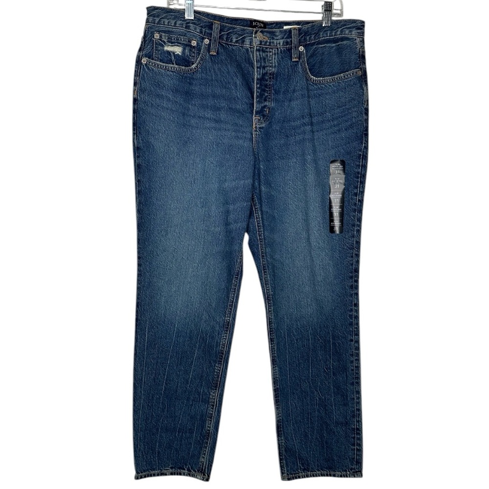 J Crew NWT Premium Edition Slim Boyfriend Button Fly High Waist Straight Jeans - Picture 13 of 15